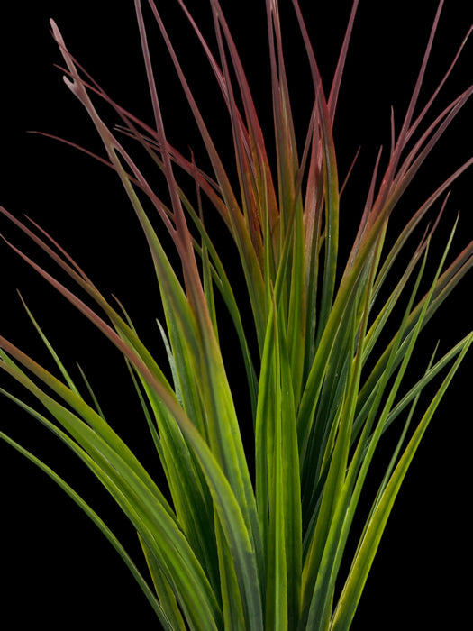 Artificial Ornamental Grass Bush – Green with Red Tips