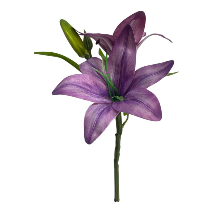 Artificial Purple Lily Stem