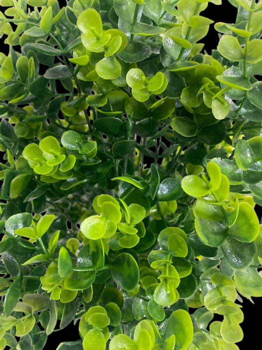 Artificial Gum/Eucalyptus Greenery Bush – Fresh Lime & Deep Green Foliage