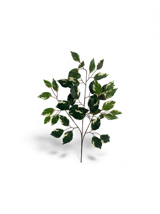 Artificial Variegated Ficus Leaf Spray