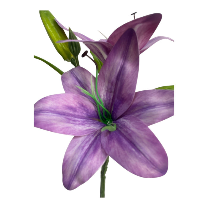 Artificial Purple Lily Stem