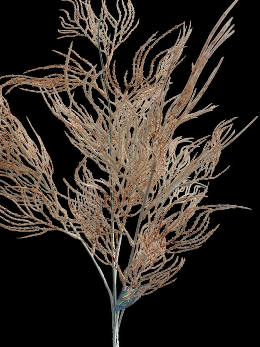Artificial Feathered Foliage Spray – Natural Beige