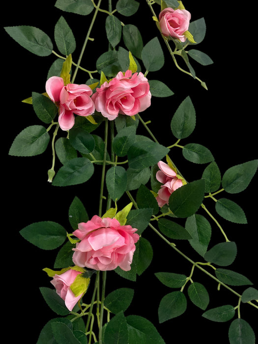 Artificial Pink Rose Arch Garland