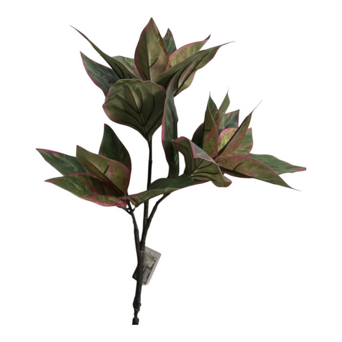 Artificial Green & Blush Foliage Spray