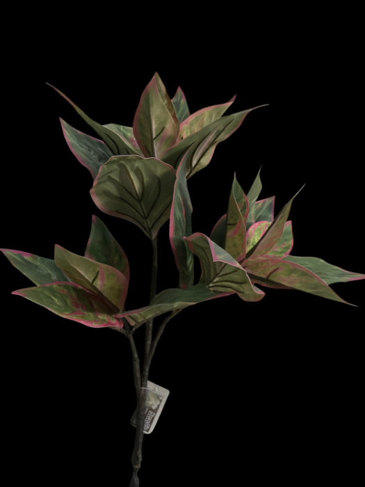 Artificial Green & Blush Foliage Spray