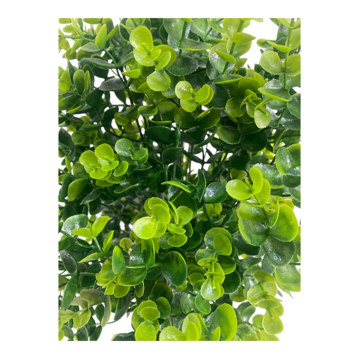 Artificial Gum/Eucalyptus Greenery Bush – Fresh Lime & Deep Green Foliage