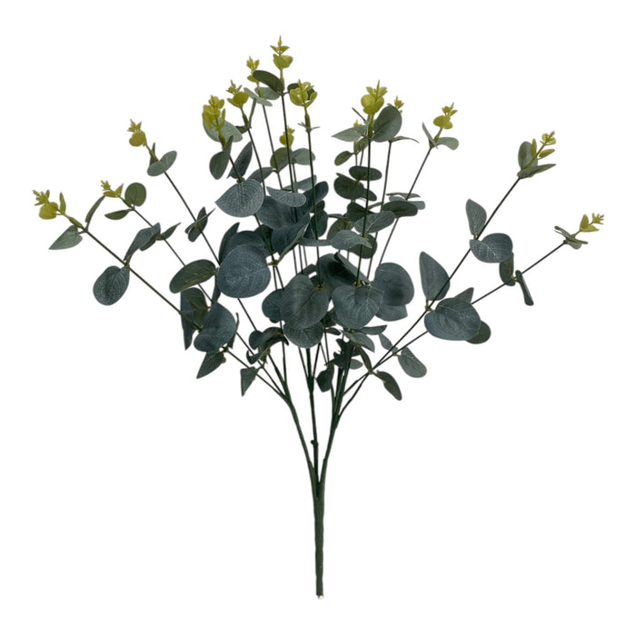 Artificial Eucalyptus Spray – Blue-Green with Bud Tips