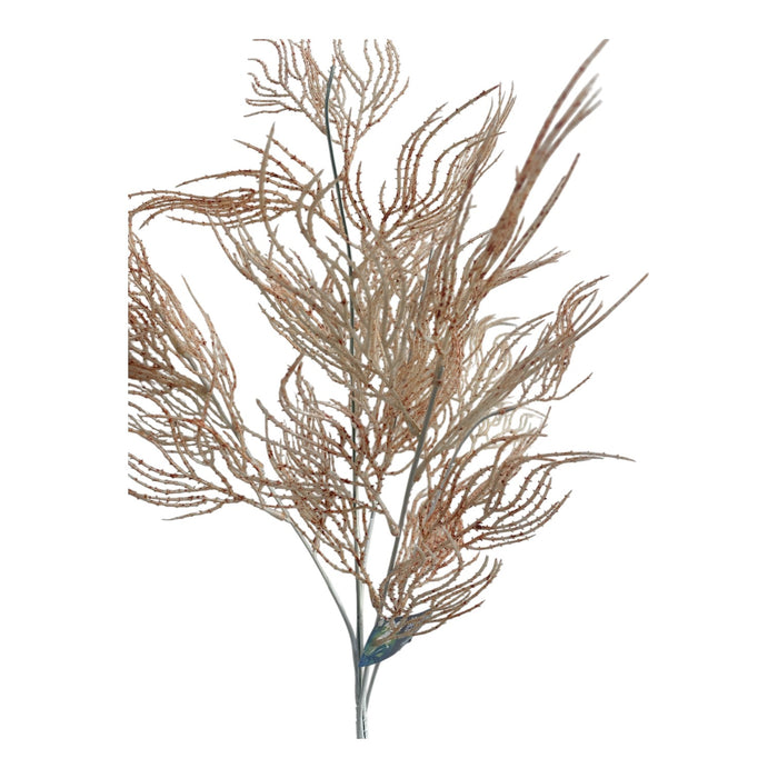 Artificial Feathered Foliage Spray – Natural Beige