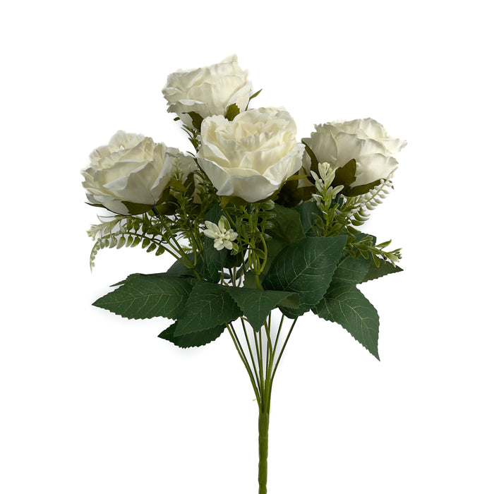 Artificial Peonies Cream