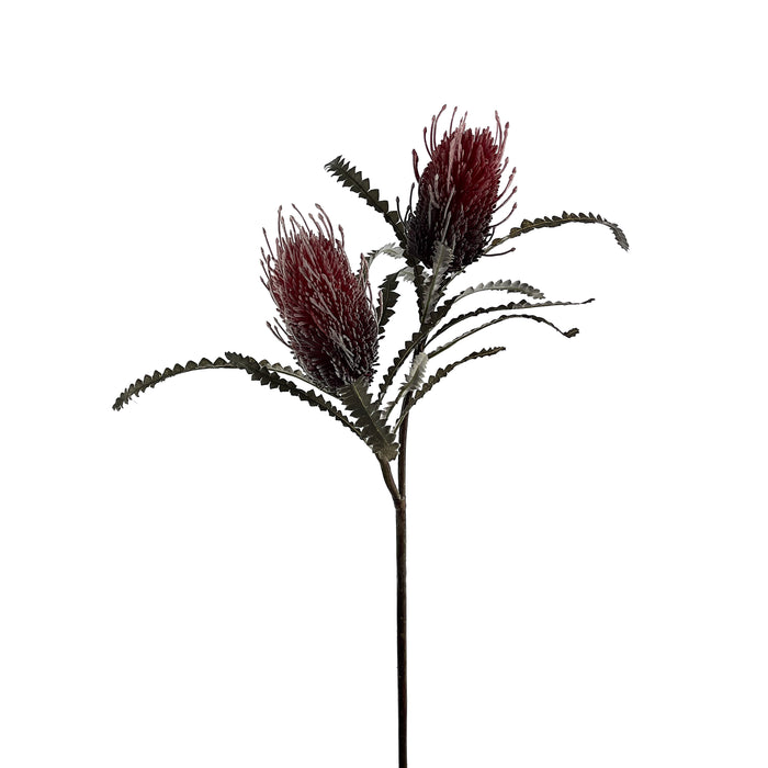 Artificial Banksia Spray Red