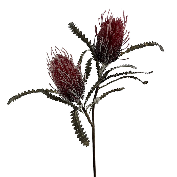 Artificial Banksia Spray Red