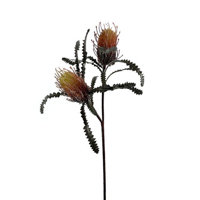 Artificial Banksia Spray Orange