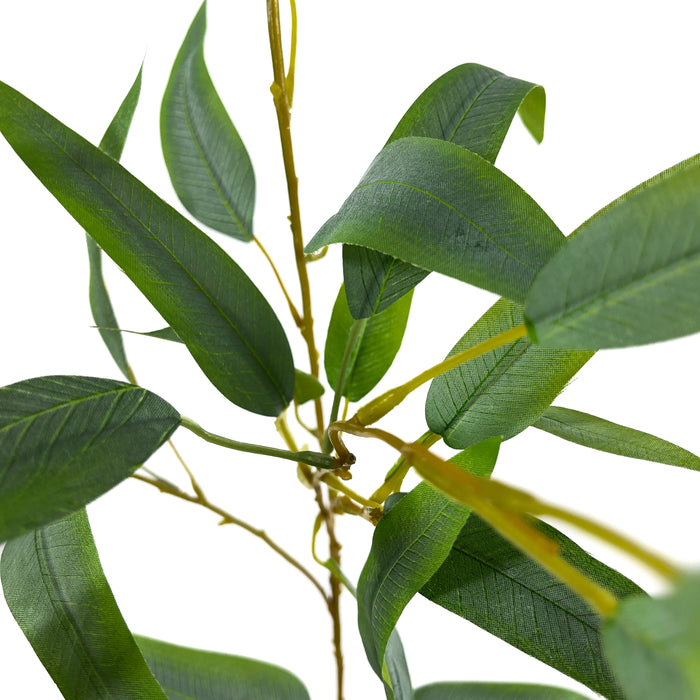 Artificial Eucalyptus Leaves Spray Frosty Green