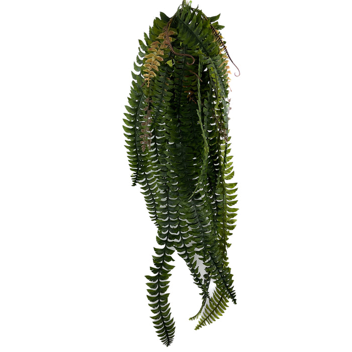 Artificial Boston Fern Large Green / Brown