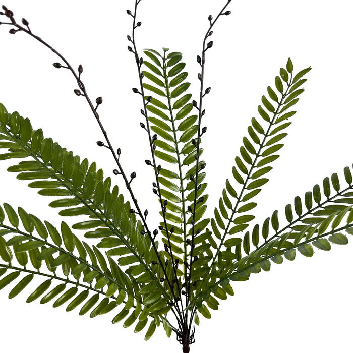 Artificial Spider Fern Green