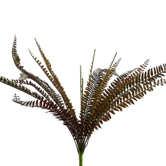Artificial Sword Fern Brown/Red