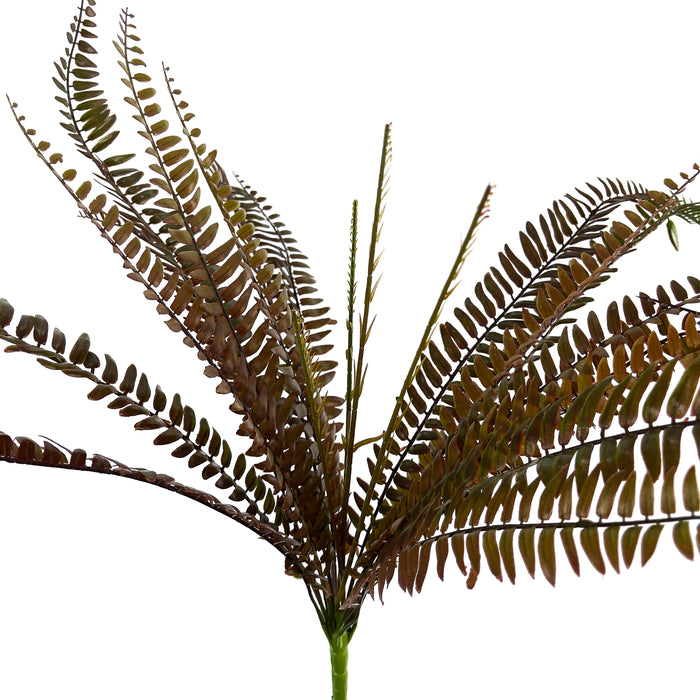 Artificial Sword Fern Brown/Red