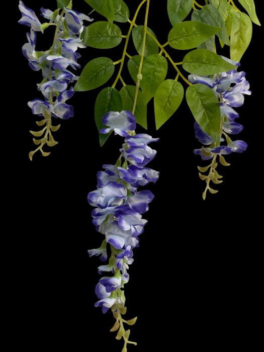Artificial Hanging Wisteria Spray – Purple