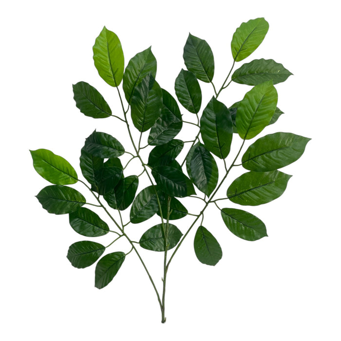 Artificial Glossy Leaf Foliage Spray