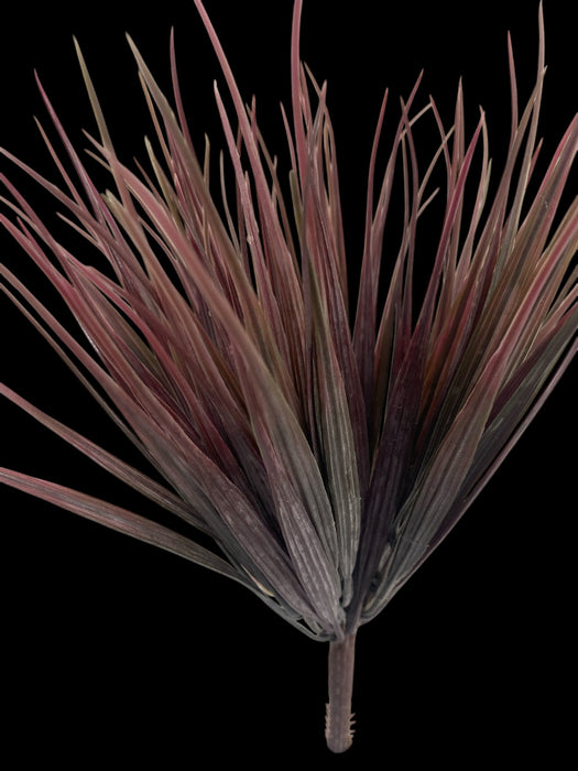 Artificial Red-Toned Grass Spray – Modern Accent Foliage