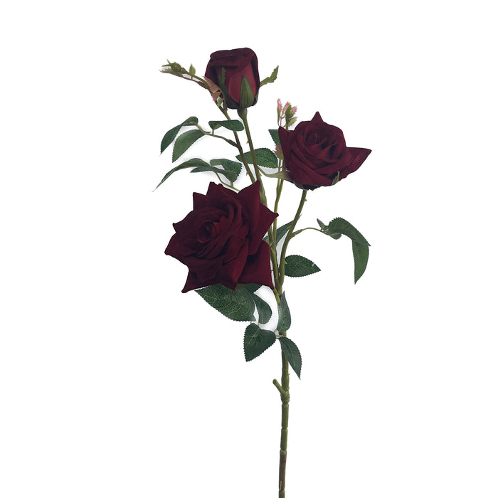 Artificial Rose Dark Red