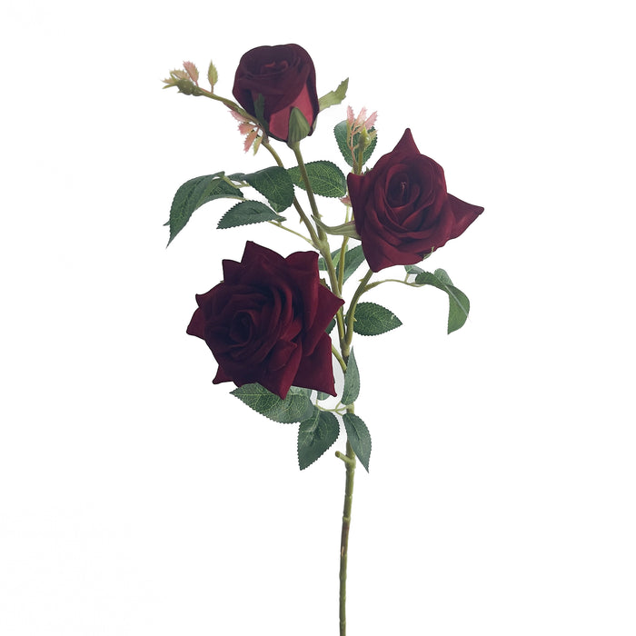 Artificial Rose Dark Red