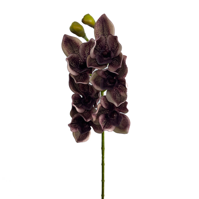 Artificial Cymbidium Orchid Dark Purple