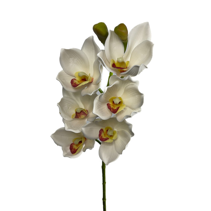Artificial Cymbidium Orchid White