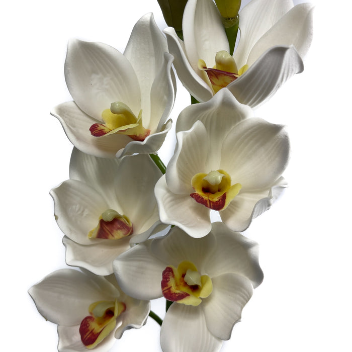 Artificial Cymbidium Orchid White