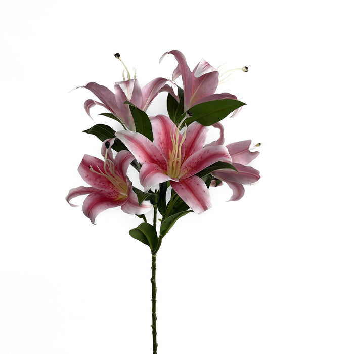 Artificial Lily Spray Pink