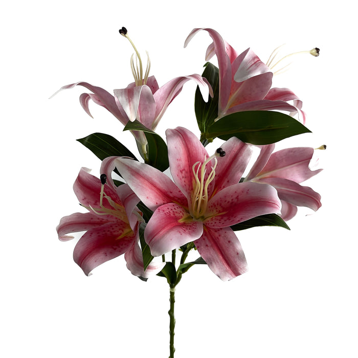 Artificial Lily Spray Pink