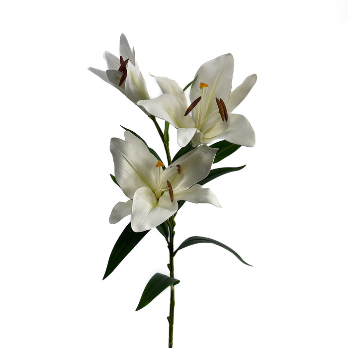 Artificial Lily Spray White