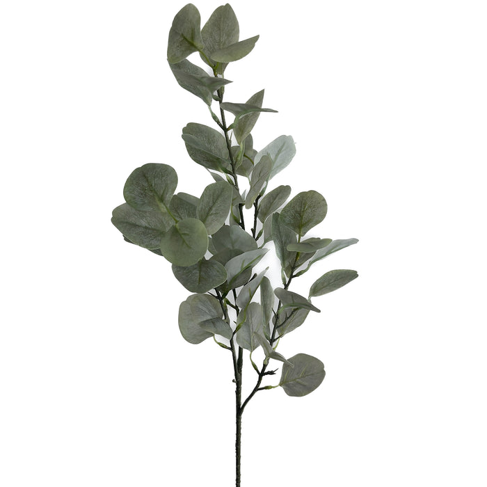 Artificial Eucalyptus Leaf Spray Frosty Green