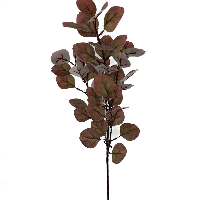 Artificial Eucalyptus Leaf Spray Pink & Purple