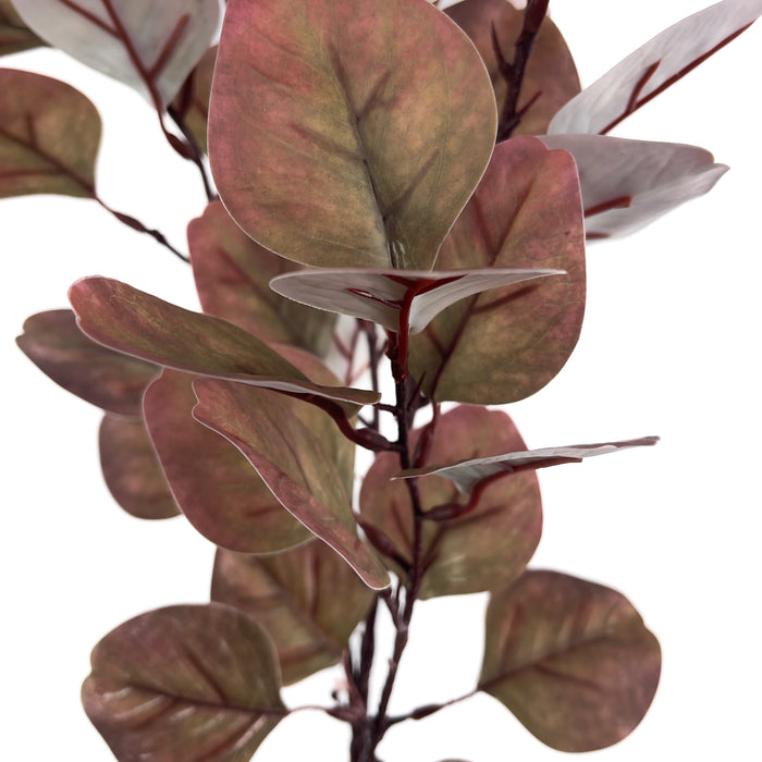 Artificial Eucalyptus Leaf Spray Pink & Purple