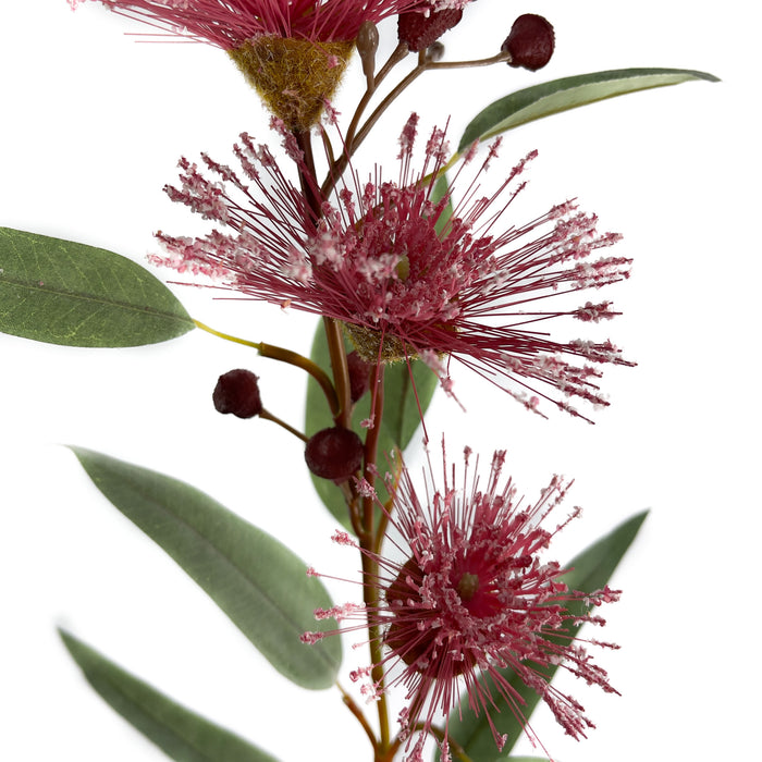 Artificial Eucalyptus Flower Spray Pink