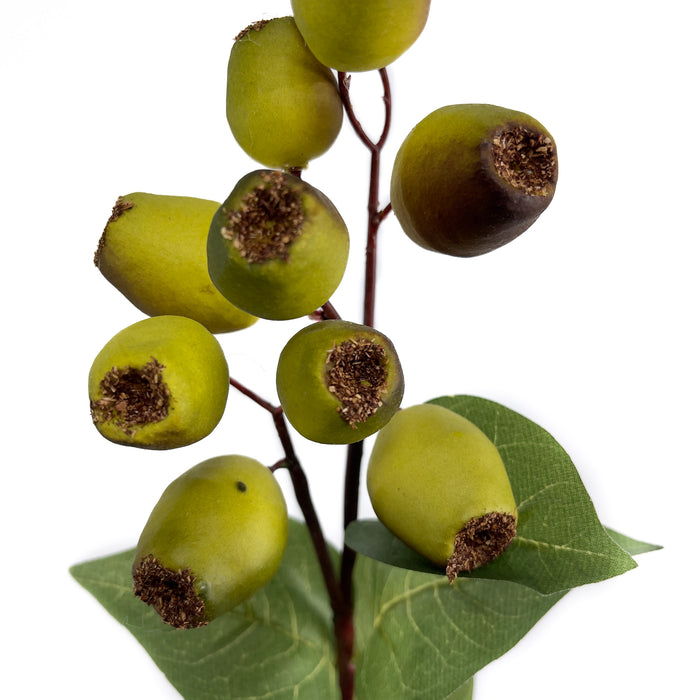 Artificial Eucalyptus Gumnut Spray Green